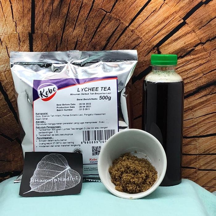 

LYCHEE TEA KOBE 1/2KG /SERBUK TEH LECI/LYCHEE TEA POWDER/BUBUK MINUMAN