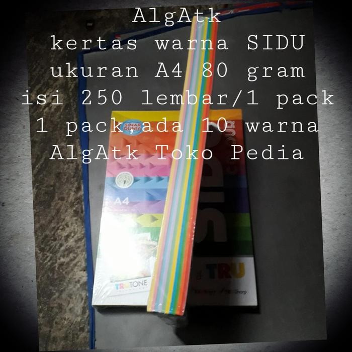 

Kertas Warna Sinar Dunia A4 80 Gram Isi 250 Lembar