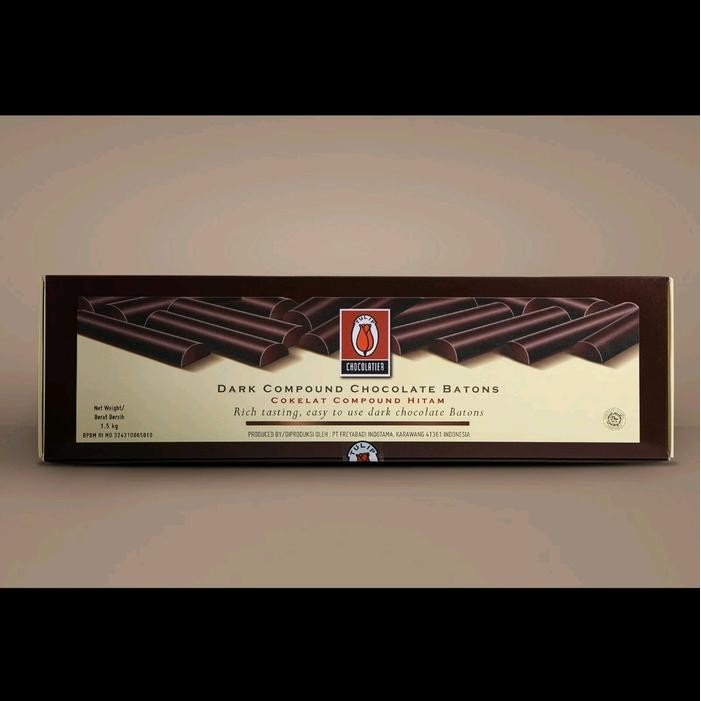 

Neww Tulip Dark Compound Chocolate Stick/Coklat Stick 1,5kg & Re-pack Terlaris