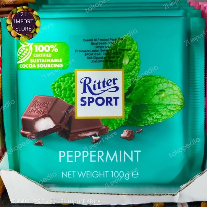 

Neww Coklat Ritter Sport Peppermint 100 gr Terlaris