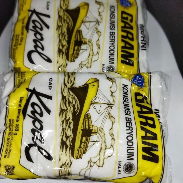 

(Allthebest) garam cap kapal 250gr garam beryodium garam meja