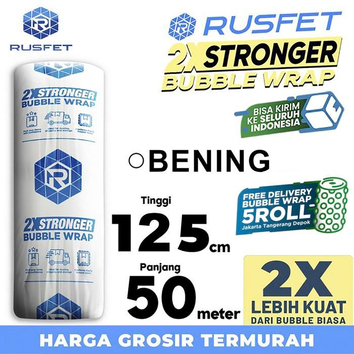 

Bubble Wrap 125cm x 50meter RUSFET BENING Bubblewrap TERMURAH / ROLL