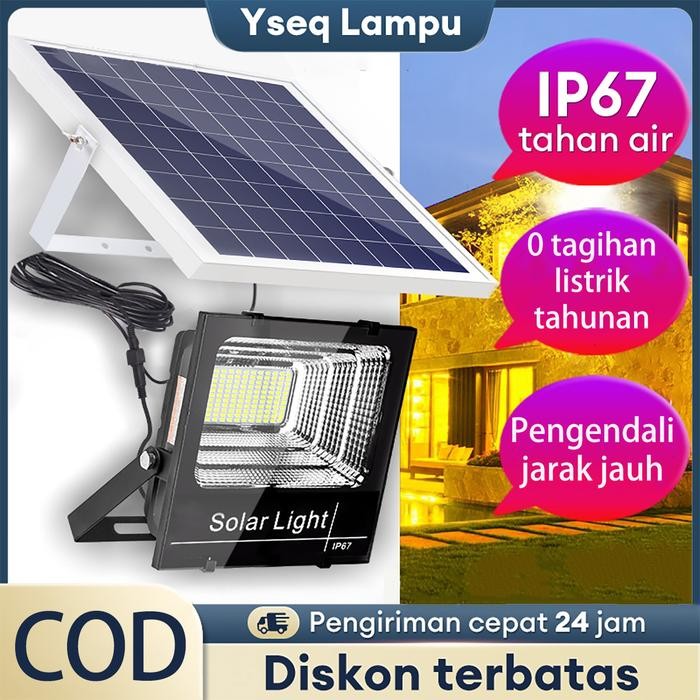 Garansi 10 tahunLampu tenaga surya lampu led rumah terang panel Lampu solar cell lampu outdoor lampu