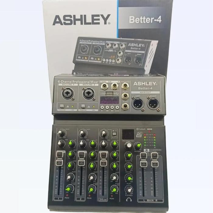 Mixer Ashley Better-4 Mixer Audio Ashley 4 Channel Original Soundcard