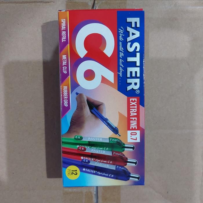 

ID PULPEN FASTER C6 ISI 12 PCS HITAM DAN BIRU