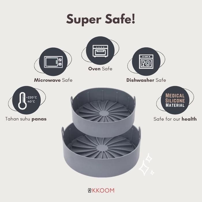 Silicone Air Fryer Pot / Wadah Silikon Air Fryer