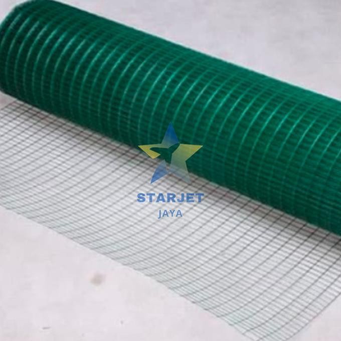 KAWAT LOKET RAM PVC 1/4 INCH PAGAR JARING KANDANG KURUNGAN AYAM 1 ROLL