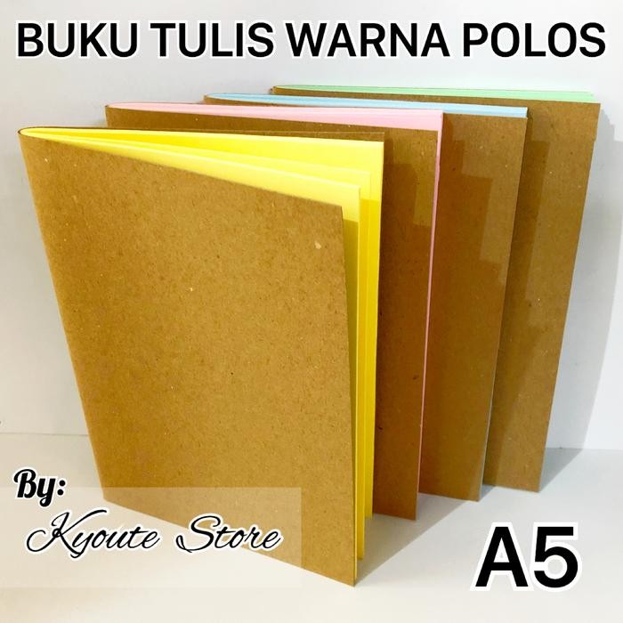 

ID BUKU TULIS POLOS WARNA A5 KYOUTE MENULIS LETTERING CATATAN JURNAL