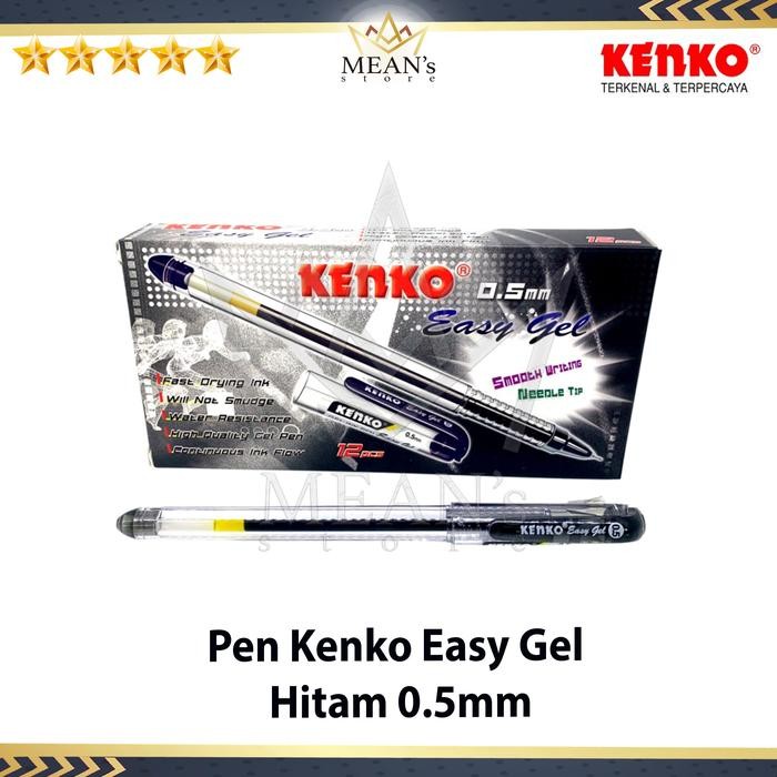 

ID PEN KENKO EASY GEL 0.5MM / PULPEN GEL KENKO / EASY GEL HITAM, BIRU