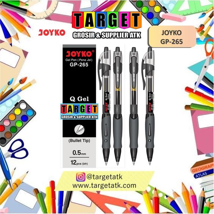 

ID GEL PEN PULPEN PENA JOYKO GP-265 Q GEL 0.5 MM 1 BOX 12 PCS