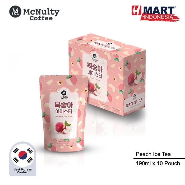 

McNulty Peach Ice Tea - Minuman Teh Rasa Buah Persik 190ml x 10 Pouch