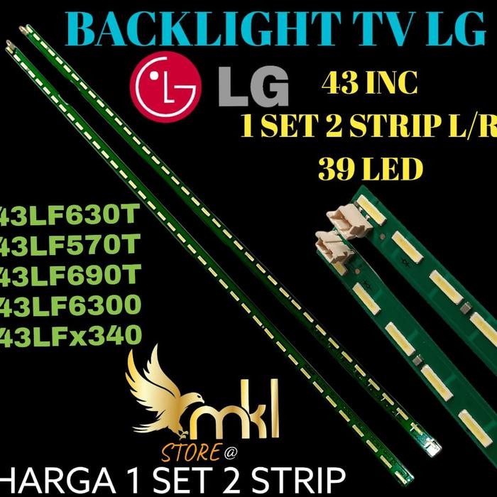 Diskon Backlight LED TV LG 43LF630T 43UF690T Lampu Panel Original