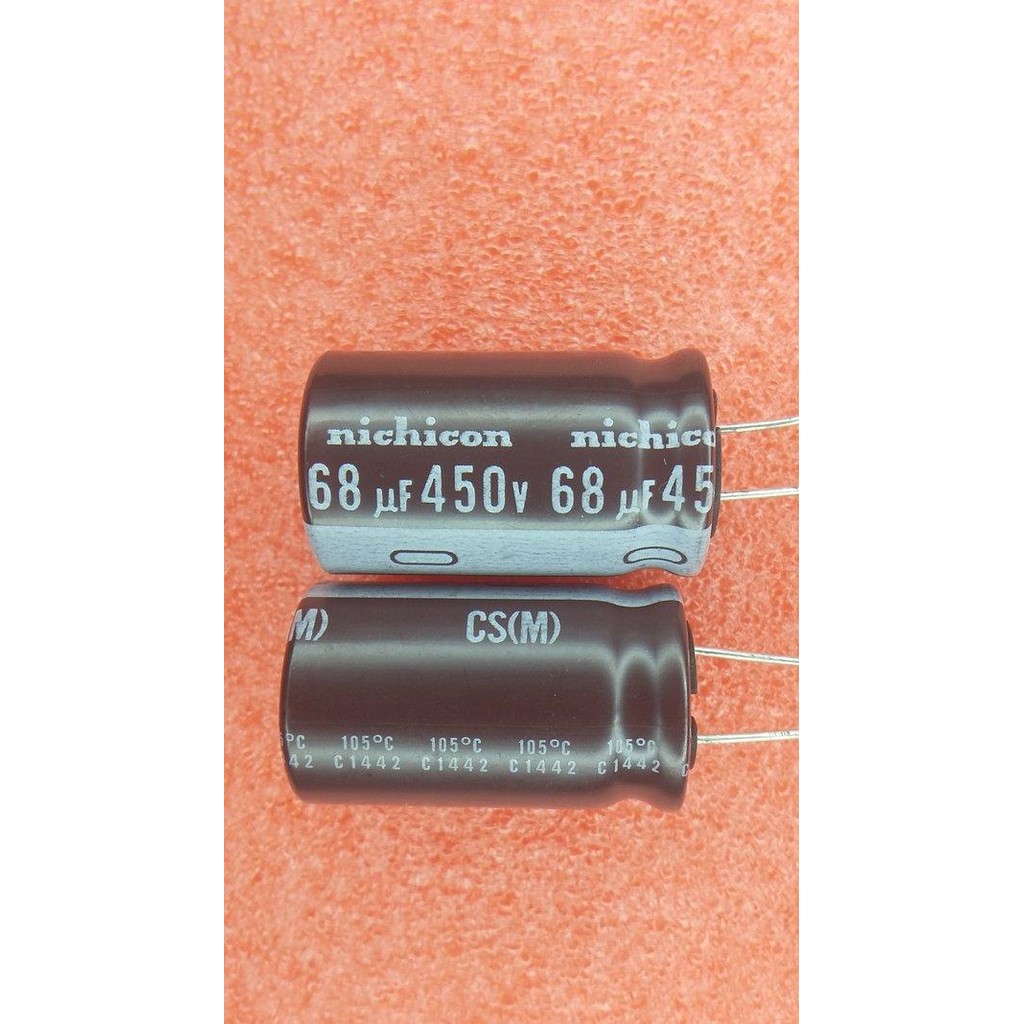 KAPASITOR NICHICON 450V68UF 105C ELCO 68UF450V 68UF-450V ELCO 68UF