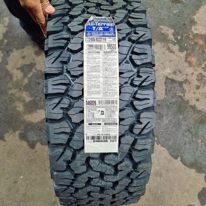 ban mobil bfgoodrich 285 60 18 at ko2