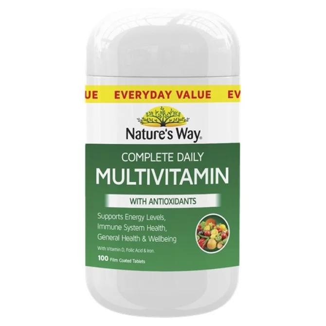 

Nature'S Way Complete Daily Multivitamin With Antioxidants 100 Tablets