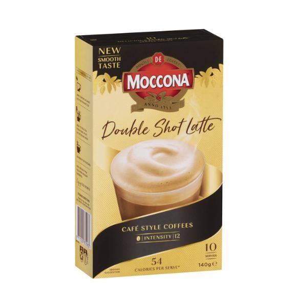 

Moccona Double Shot Latte 10 Serves 140 Gram/ Coffee
