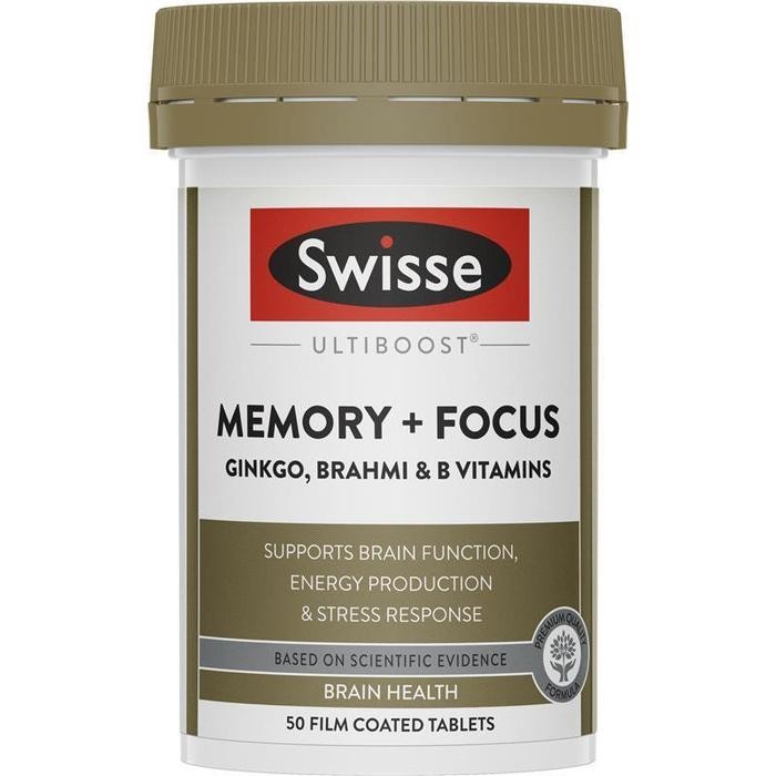 

Swisse Ultiboost Memory + Focus 50 Tablets