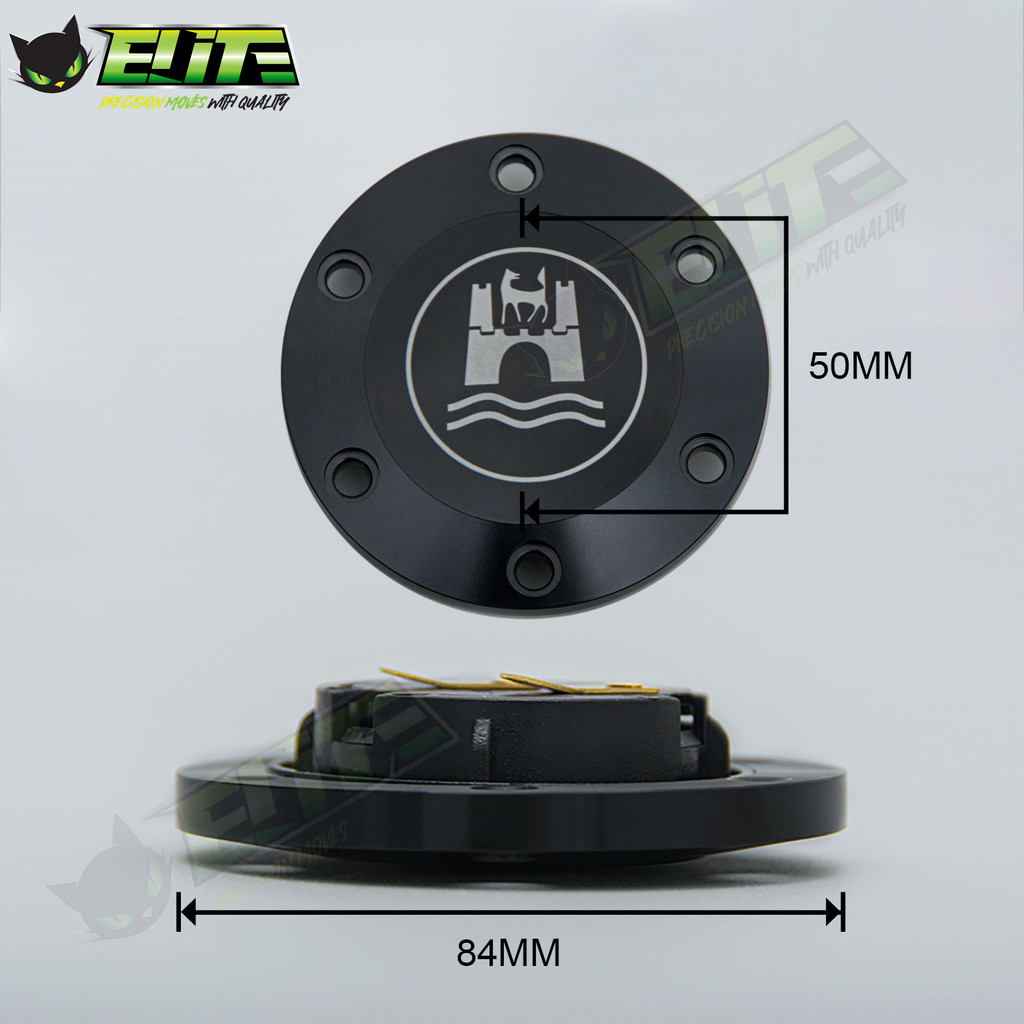 IMPORT JDM CLASSIC METAL STEERING WHEEL HORN BUTTON 6 BOLT PCD 70MM HORN SWITCH COVER FOR VW