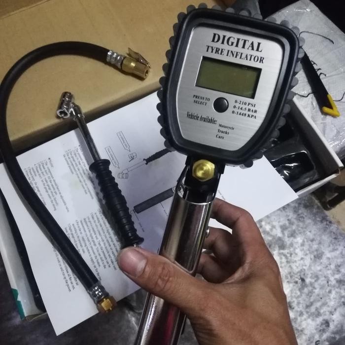 Digital Tire Inflator 3 In 1 Wipro - Alat Ukur Dan Isi Angin Nitrogen