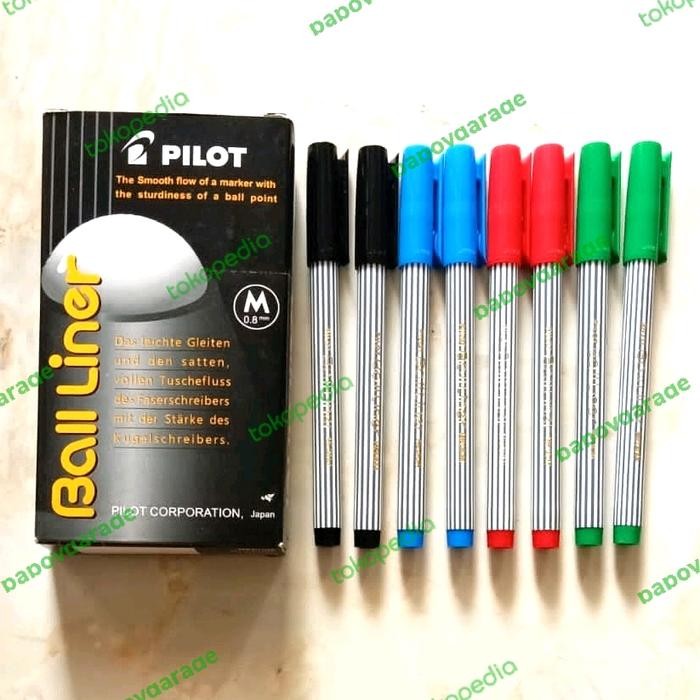 

New Pen Pilot Balliner medium 0,8 Hitam Biru Merah