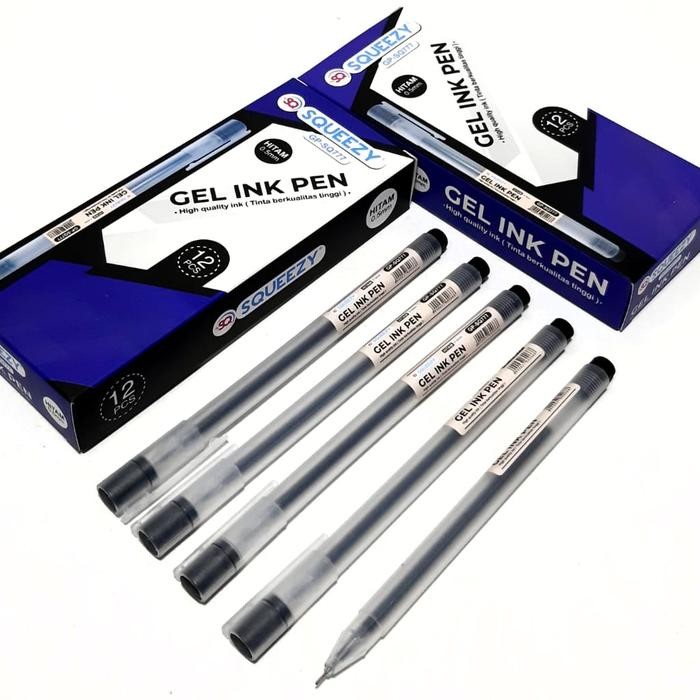 

New Harga Grosir ( 1kotak/12pcs ) Pulpen Gel Pen GP-SQ777 0.5mm