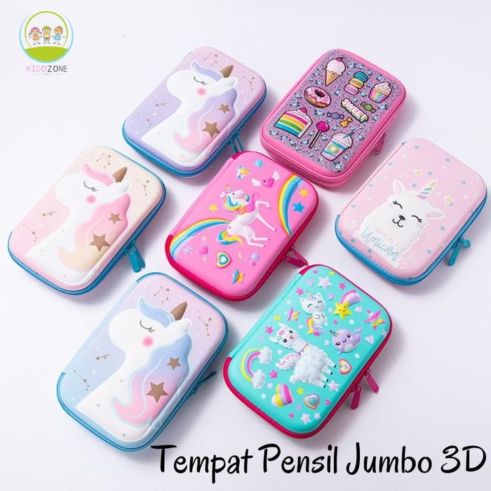 

New Tempat Kotak Tepak Pensil Karakter Anak Laki Laki Perempuan 3D PC0007