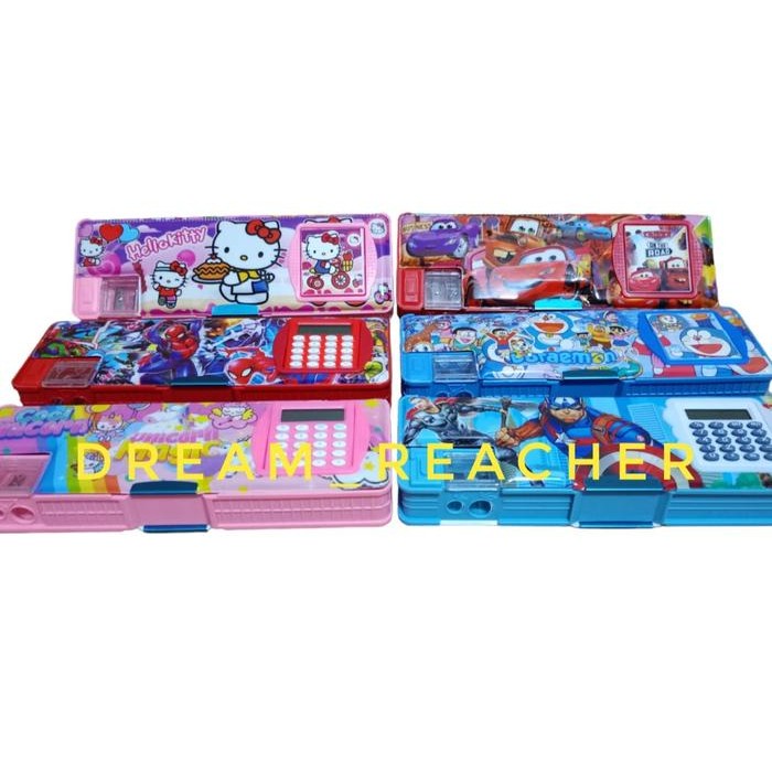 

New KOTAK PENSIL KALKULATOR / TEMPAT PENSIL ANAK SEKOLAH KARAKTER
