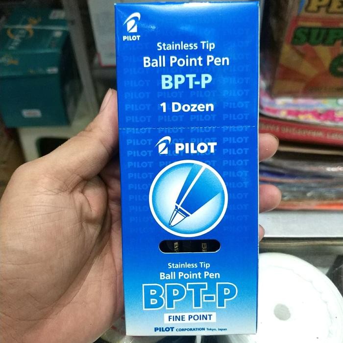 

New Pulpen / Bolpoin Pilot BPT-P Fine Point Stainless Tip isi 12 pcs