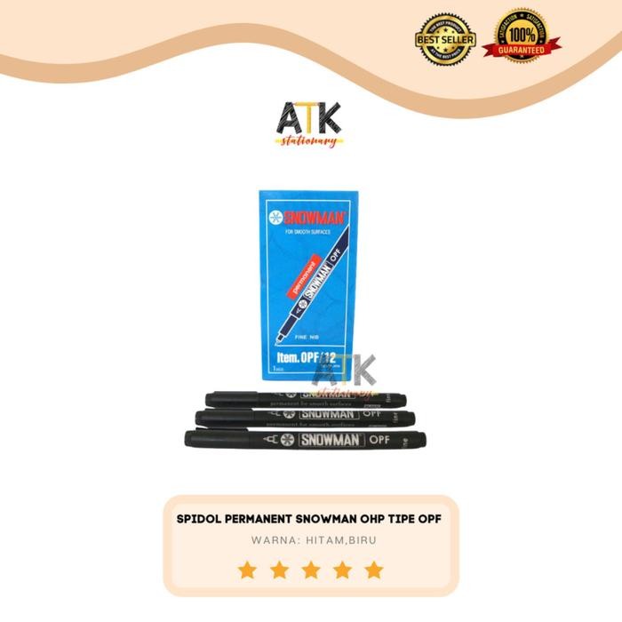

New Spidol Permanent Snowman OHP Tipe OPF atk