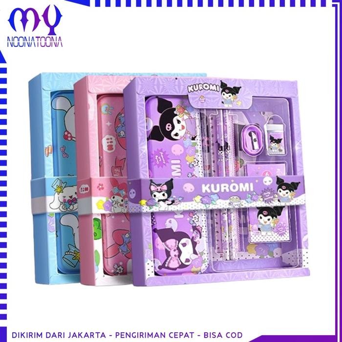 

New Paket Alat Tulis Set 7 in 1 Set Stationery Set Alat Tulis Anak Sekolah