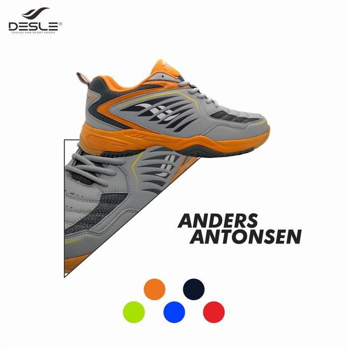 SEPATU BADMINTON TERBARU MERK DESLE TYPE ANDERS ANTONSEN TERMURAH