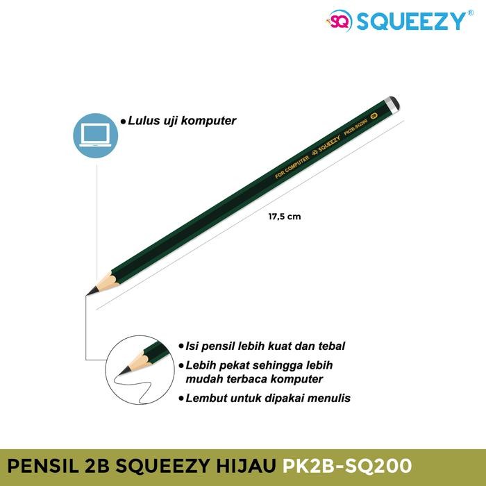 

New Pensil 2B isi 12 / Pensil Kayu 2B / Pensil Komputer 2B PK-RB01