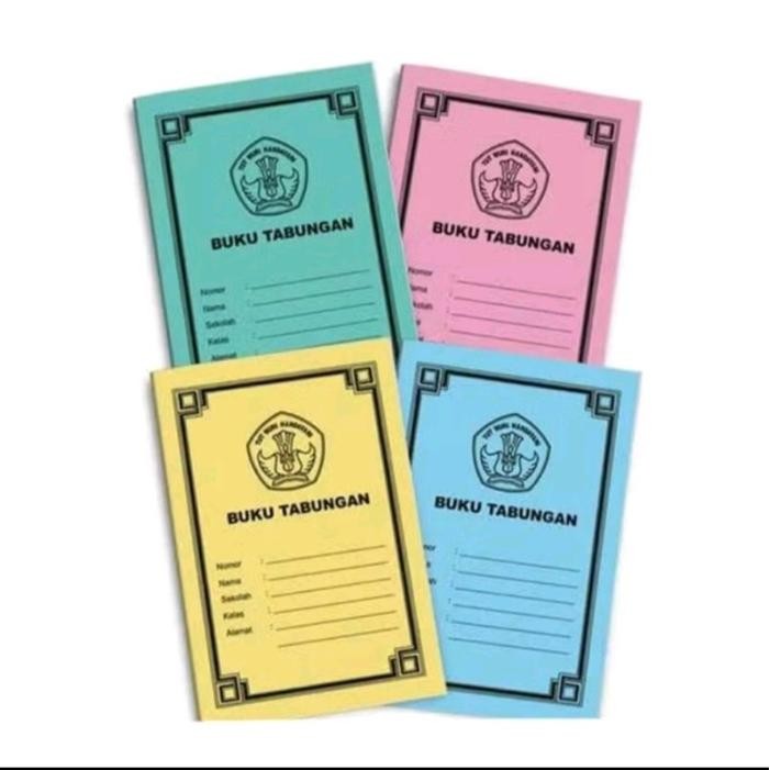 

New 100 pcs Buku Tabungan Sekolah TK,SD,SMP,SMA