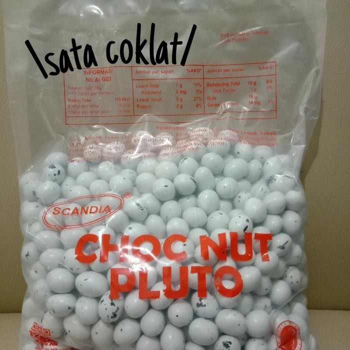 

Neww coklat scandia choc nut pluto planet isi kacang 1kg original murah Terlaris