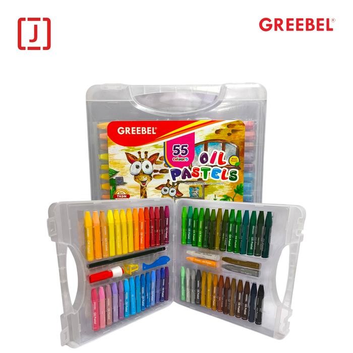

Greebel Krayon Oil Pastel 55 Warna Pp-55C Non Toxic Set Warna Solid & Overlapping Cocok Untuk