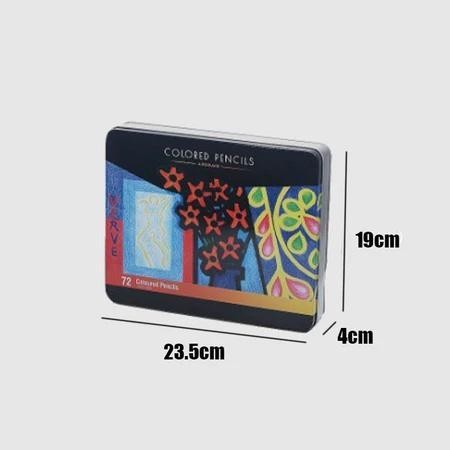 

Pensil Warna Kotak Besi 72 Warna / 48 Warna Set Dengan Inti Pensil Berkualitas Tinggi