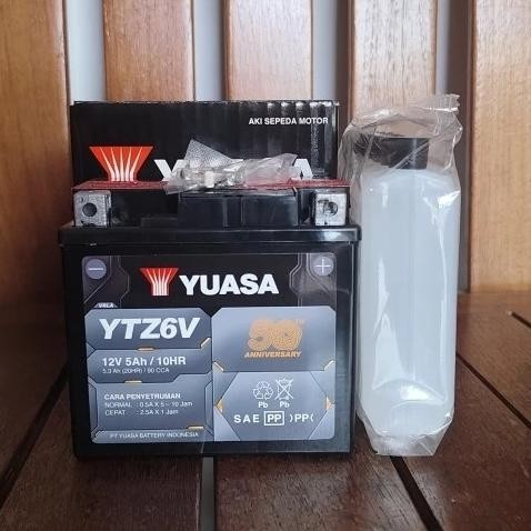 Aki Motor Kawasaki Klx 150 Ytz6V Yuasa Aki Kering