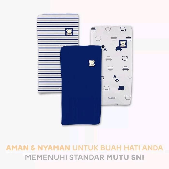 Fluffy Bedong Bayi Baby Swaddle 3 Pcs