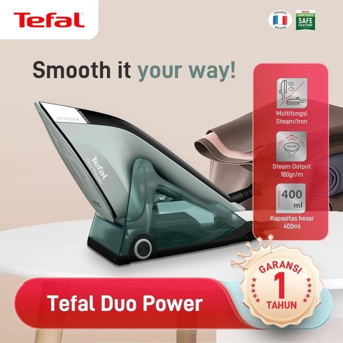 new tefal setrika uap duo power garment steamer - setrika uap multifungsi