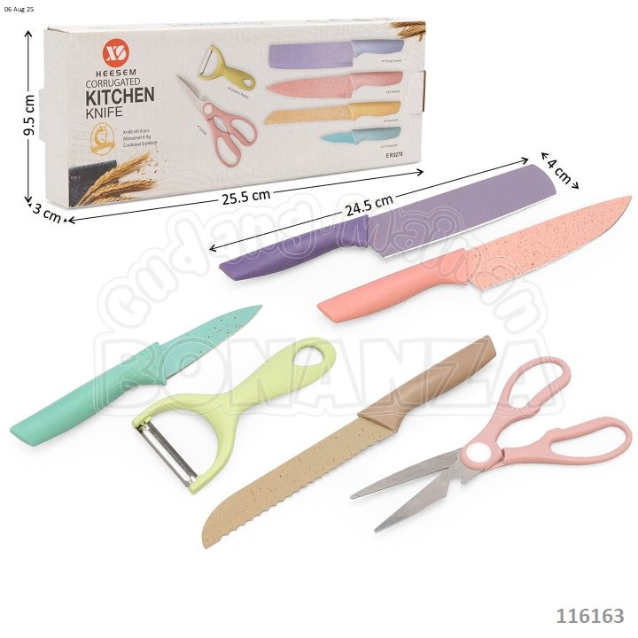 [Bonanza] Mainan Pisau Set 6 Pcs Kitchen Knife
