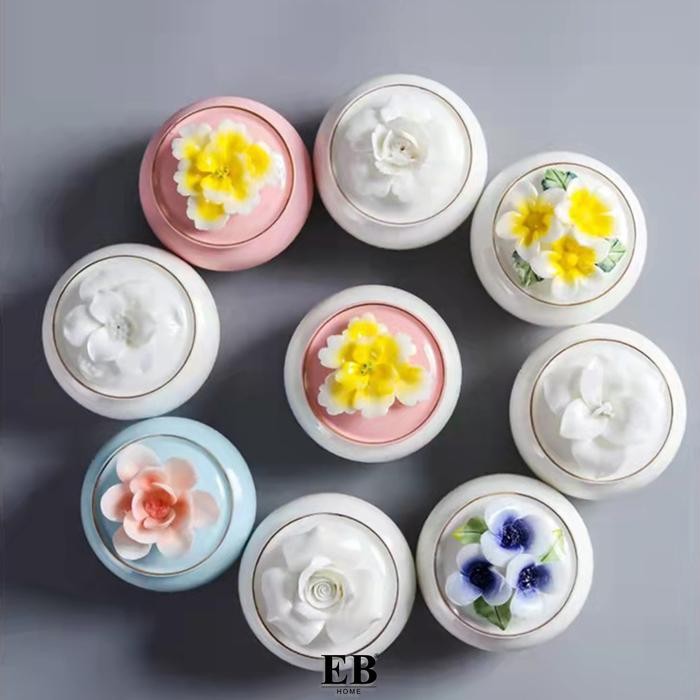Ceramic Mini Jar Spices Tea Leaves Pot Pajangan Guci Mini Cantik Viral