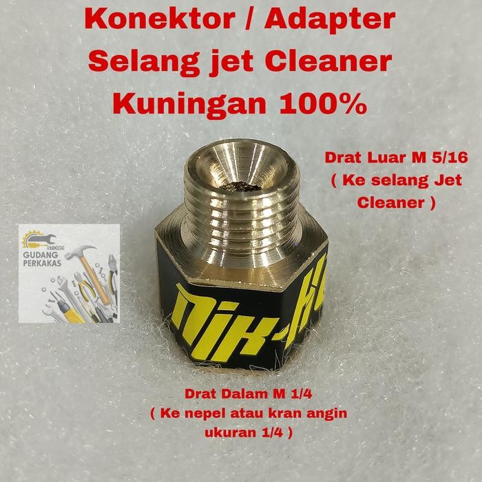 ID'' NEPEL KONEKTOR SELANG JET CLEANER / NEPEL SAMBUNGAN JET CLEANER AC