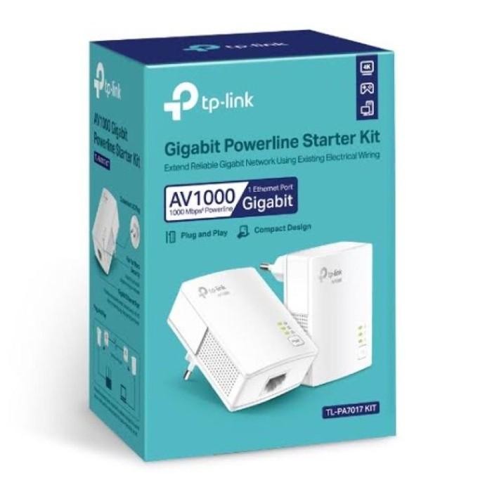 Tplink Tl-Pa7017Kit Av1000 Gigabit Powerline Starter Kit -Ln Terlaris