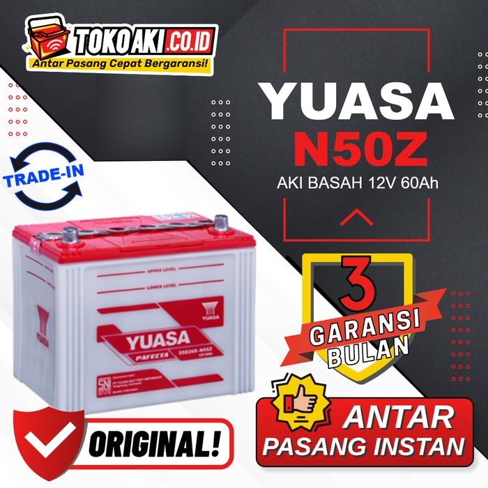 Aki Toyota Crown 2003-2018 - Yuasa Pafecta N50Z - 60Ah