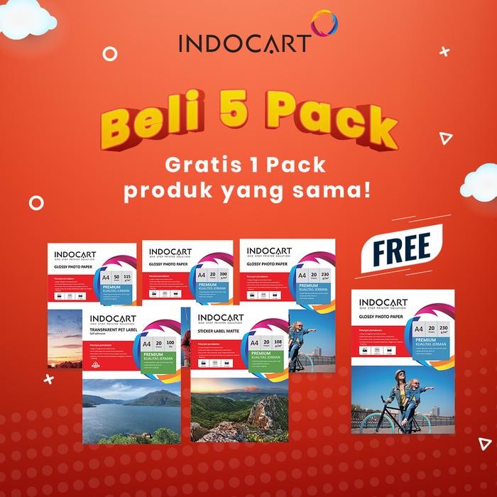 

MURAH IndoCart Sticker PP Vinyl Glossy-A4-20s