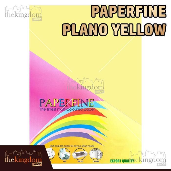 

HRG DISKON Paperfine Kertas HVS Warna Plano Yellow Kuning 61x86cm Isi 25 Lembar Kode Warna 160