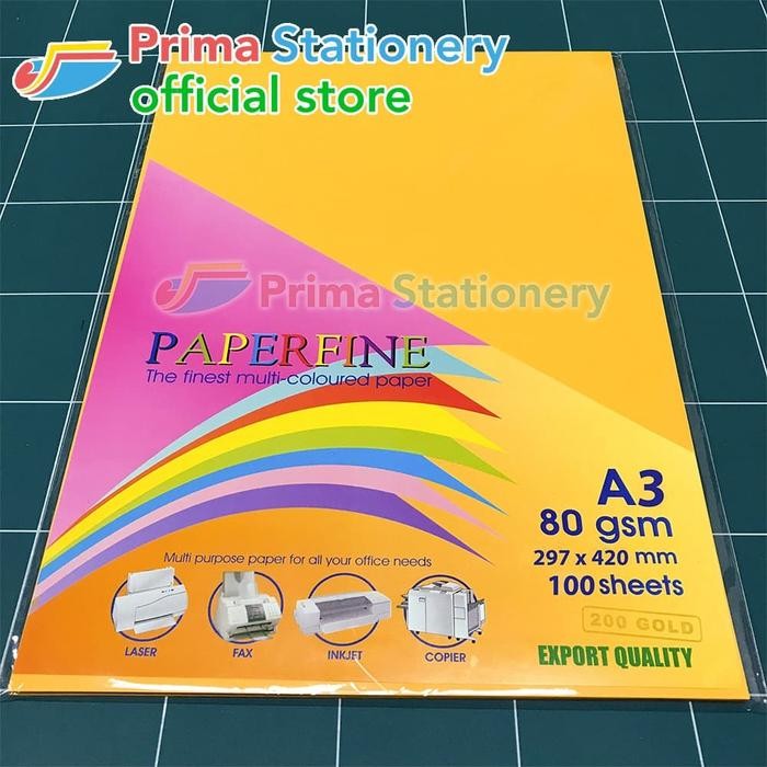 

HOT SALE Kertas HVS A3 Paperfine Isi 100 lbr Warna Tua