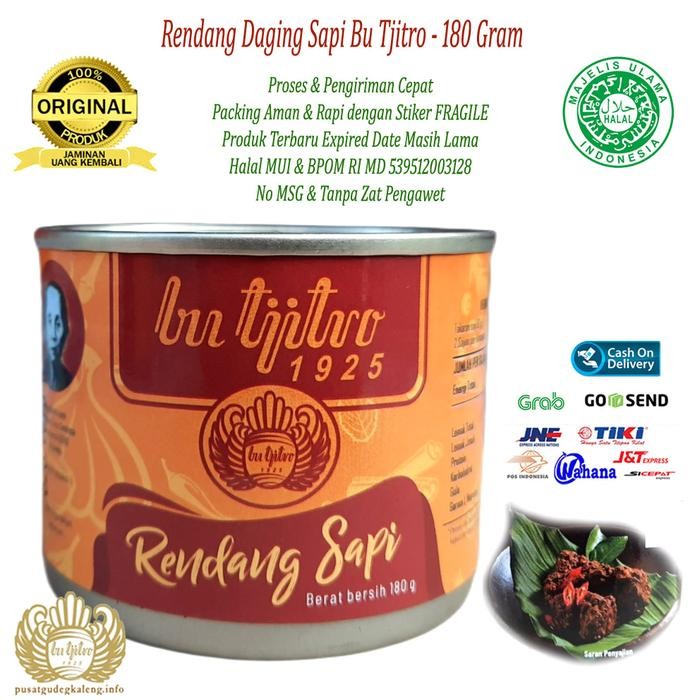 

Promo Rendang Sapi Bu Tjitro 1925 - 180Gram