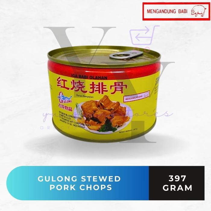 

Promo Gulong Stewed Pork Chops Paikut Daging Babi Kaleng 397gr