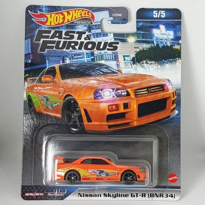 Hot Wheels Nissan Skyline Gtr R34 Fast Furious Orange